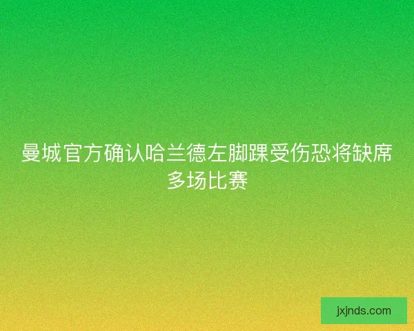 曼城官方确认哈兰德左脚踝受伤恐将缺席多场比赛 曼城官方确认哈兰德左脚踝受伤恐将缺席多场比赛
